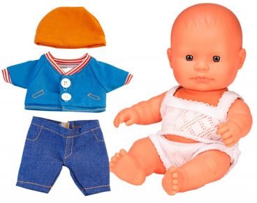 Boneca - Bebé Europeu Menino com Roupa