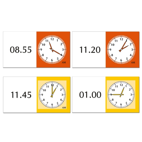 Dominó das Horas - 0-12h Schubi matemática terapia