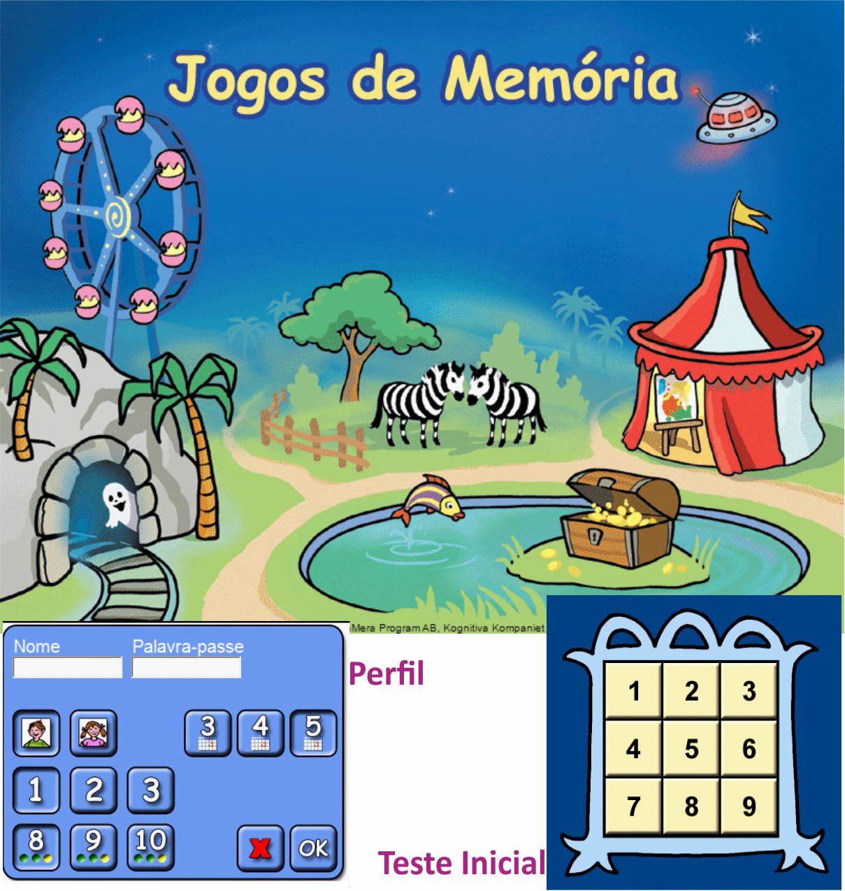 Programa - Jogos de Memória Júnior, 6 - 10 Anos