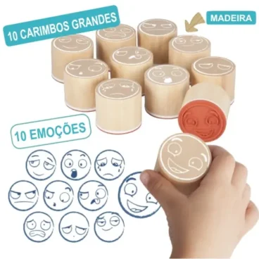 Carimbos das 10  Emoções Básicas