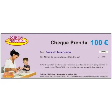 Cheque Prenda - 100