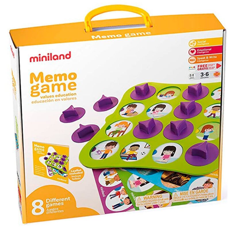 Mini Jogo da Memória Infantil Bichinhos Coloridos 6 pares