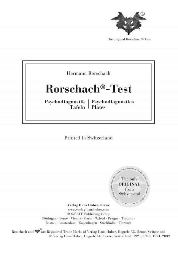 RORSCHACH – Psicodiagnóstico – Pranchas