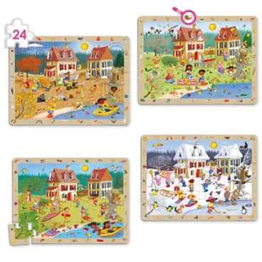Conjunto Puzzles de Observação - As 4 estações
