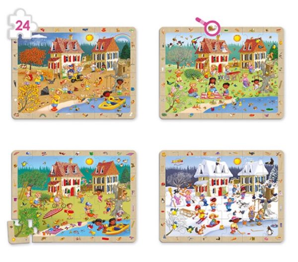 Conjunto Puzzles de Observação - As 4 estações