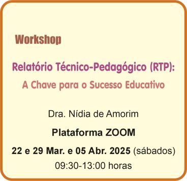 Workshop: Relatório Técnico-Pedagógico (RTP)