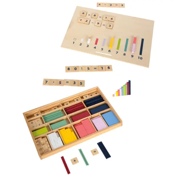 Kit de Barras de Cuisenaire com Números