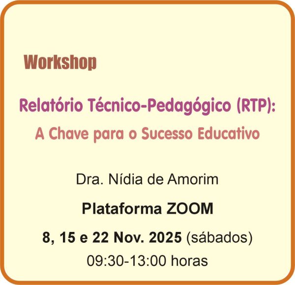 Workshop "Relatório Técnico-Pedagógico (RPT)"
