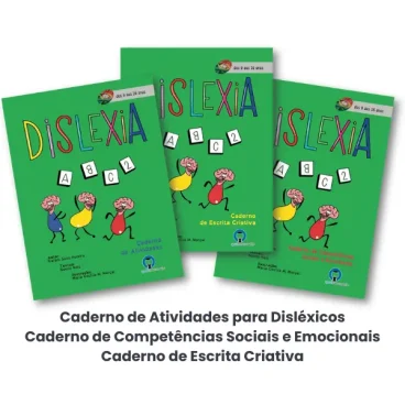 Dislexia ABC 2 - Kit com 3 Cadernos
