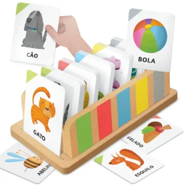 A Minha Caixa de Flashcards: 100 palavras - Montessori