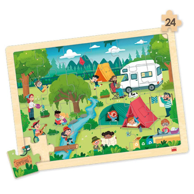 Conjunto de 4 Puzzles – Tempo Livre e Vida Social