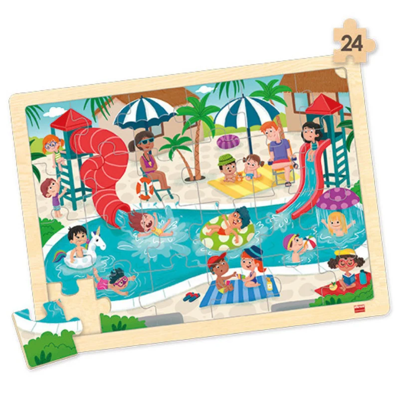 Conjunto de 4 Puzzles – Tempo Livre e Vida Social - Image 4